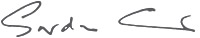 Gordon Cairns signature